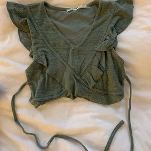 Urban Outfitter green crop top